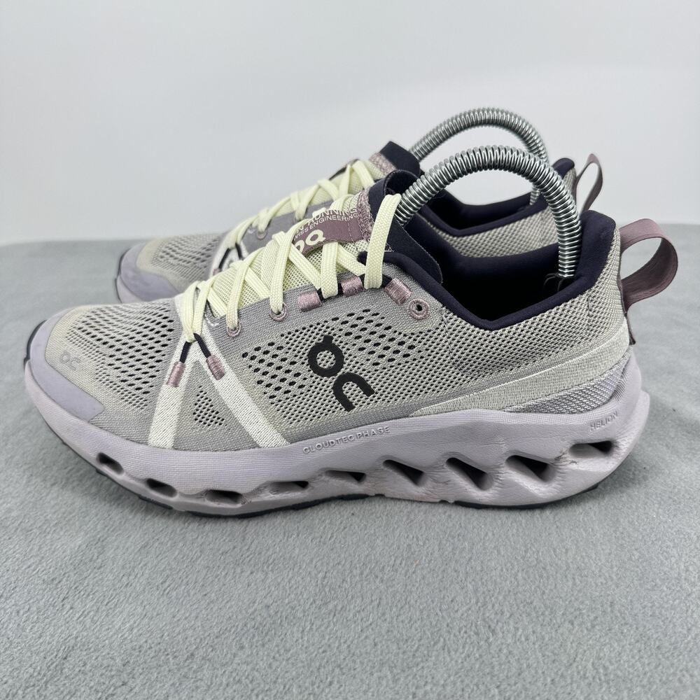 On Cloudsurfer Trail Womens 8 Seedling Lilac Running Hiking Shoes